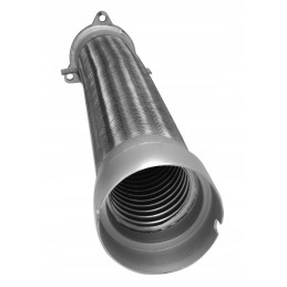 Exhaust hose of a Volvo dump truck