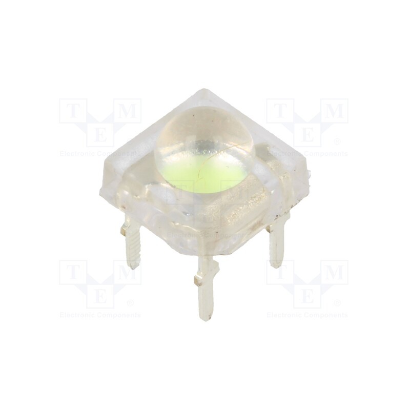 1 pcs x OPTOSUPPLY - OSB64LZ291P - LED Super Flux, 7.62x7.62mm, blue (ice blue), 4200÷5800mcd, 90°