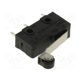 1 pcs x ECE - ESS0523310 - Microswitch SNAP ACTION, 3A/250VAC, with lever (with roller)