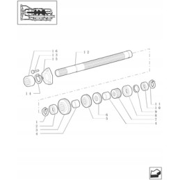 Pronar Zefir 85 gearbox shaft bushing