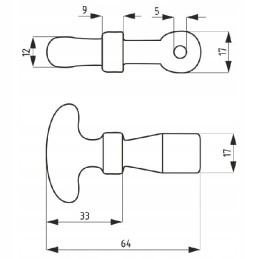 Rubber hook for short cover Claas 804951 80495 1