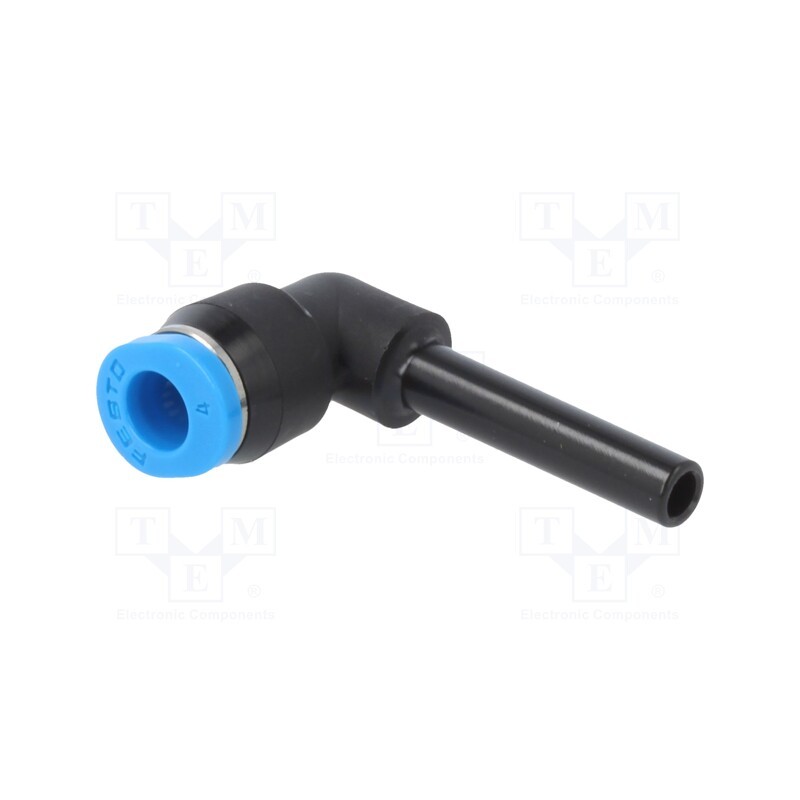 1 pcs x FESTO-153347 - Push-in fitting, angled 90°, -0.95÷6bar, Gasket: NBR rubber, QSM