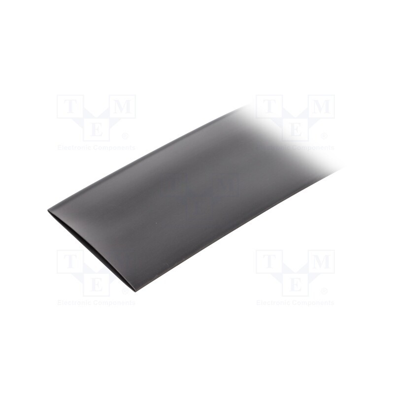 1 pcg x ALPHA WIRE - FIT2212IN BLACK 3X6 IN - Heat shrink sleeve, 2: 1, 50.8mm, L: 0.15m, black, polyolefine