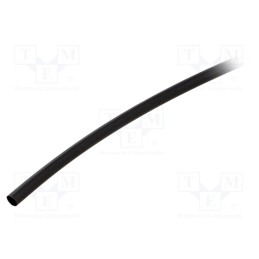 1 pcg x ALPHA WIRE - FIT2213/16 BLACK 24X6 IN - Heat shrink sleeve, 2: 1, 4.75mm, L: 0.15m, black, polyolefine