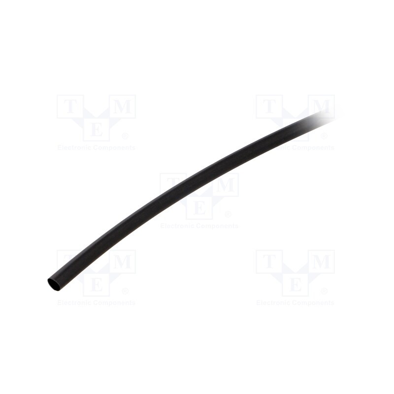1 pcg x ALPHA WIRE - FIT2213/16 BLACK 24X6 IN - Heat shrink sleeve, 2: 1, 4.75mm, L: 0.15m, black, polyolefine