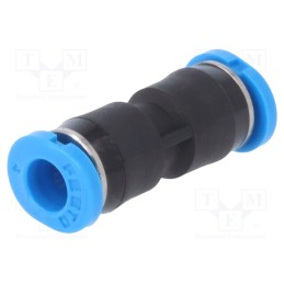 1 pcs x FESTO-153324 - Push-in fitting, straight, -0.95÷6bar, Gasket: NBR rubber, QSM