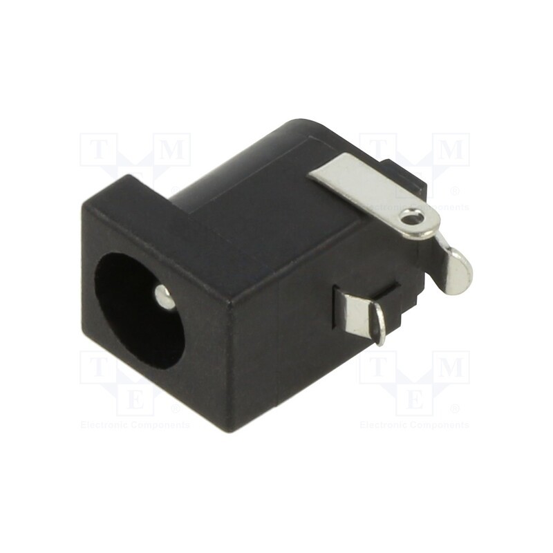 2 pcs x Global Connector Technology (GCT) - DCJ235-05-A-K1-K - Socket, DC supply, male, 6.3/2.35mm, on PCBs, THT, 5A, 20VDC