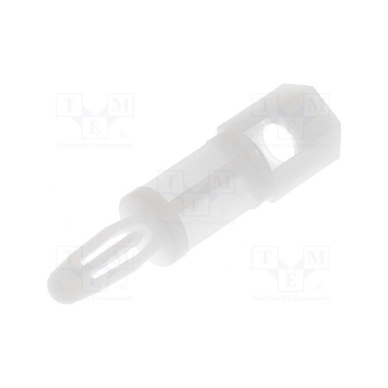 10 pcs x ESSENTRA - LCBS-TF-M4-12-01 - PCB distance, polyamide, L: 19.1mm, snap fastener, natural