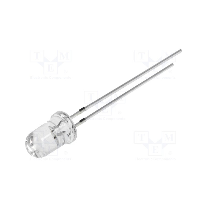 1 pcs x OPTOSUPPLY - OSOOJ25111A - LED, 5mm, orange, 4200÷5800mcd, 15°, Front: convex, 1.8÷2.6V