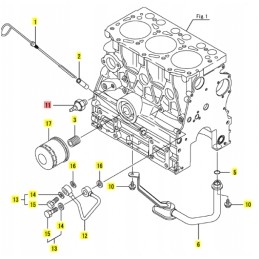 Yanmar oil pressure sensor 0 5kg sv15 sv100