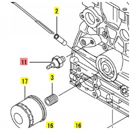 Yanmar oil pressure sensor 0 5kg sv15 sv100