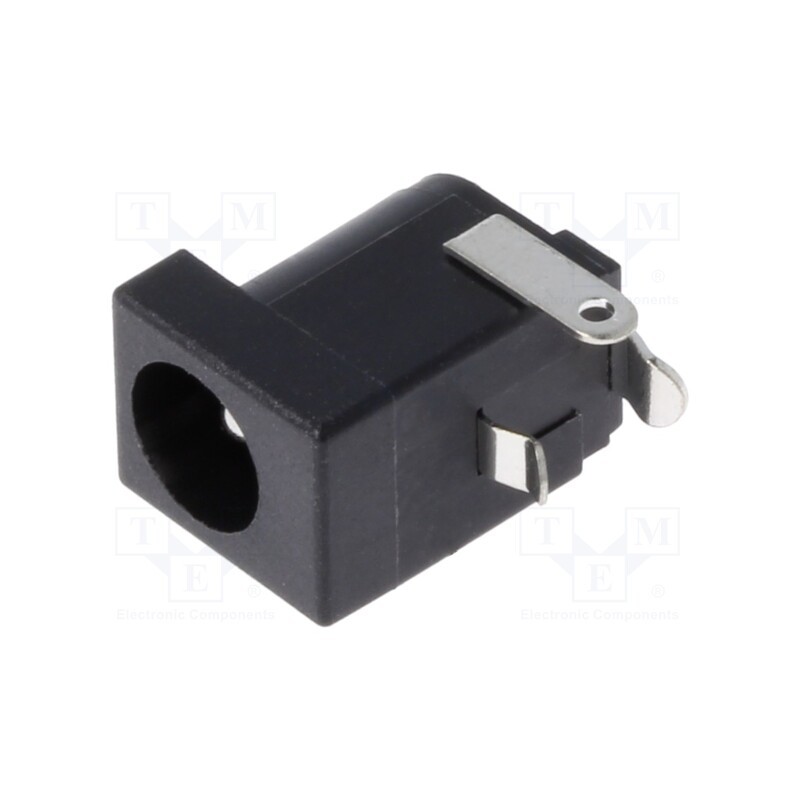 2 pcs x Global Connector Technology (GCT) - DCJ200-10-A-K1-K - Socket, DC supply, male, 6.3/2mm, on PCBs, THT, 5A, 20VDC