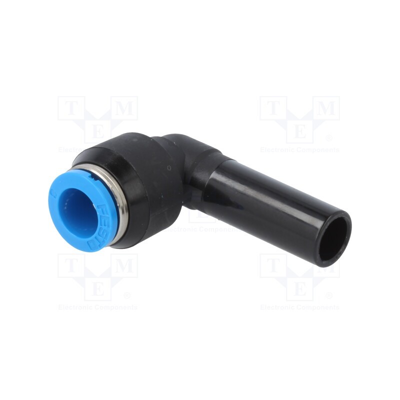 1 pcs x FESTO-153063 - Push-in fitting, angled 90°, -0.95÷6bar, Gasket: NBR rubber, QS