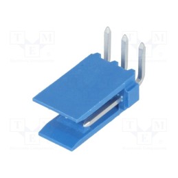 2 pcs x TE Connectivity - 281698-3 - Socket, wire-board, male, HE14, 2.54mm, PIN: 3, THT, 3A, tinned, blue
