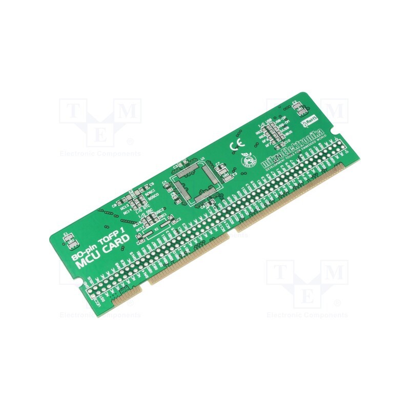 1 pcs x MIKROE - LV-24-33 V6 80-PIN TQFP 1 MCU CARD EMPTY - Multiadapter, Plug-In-Module board 80pin TQFP, prototype board