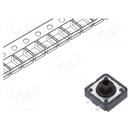 1 pcs x OMRON OCB - B3FS-4055P - Microswitch TACT, SPST-NO, Pos: 2, 0.05A/24VDC, SMD, none, 2.55N