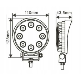 LED work lamp 1600lm 129485