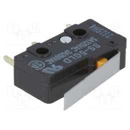 1 pcs x OMRON OCB - SS-5GLD - Microswitch SNAP ACTION, 5A/125VAC, with lever, SPDT, ON-(ON)