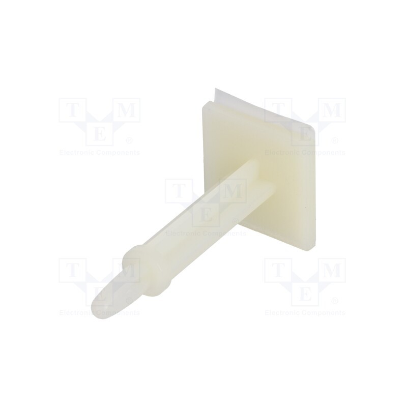 10 pcs x DREMEC - 8GB07V41009 - PCB distance, polyamide, L: 28.6mm, self-adhesive,snap fastener