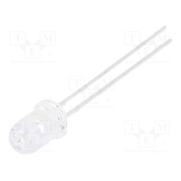 1 pcs x LUMEX - SSL-LX5093USBC - LED, 5mm, blue, 1900÷3000mcd, 16°, Front: convex, 3.3÷4V, -40÷85°C