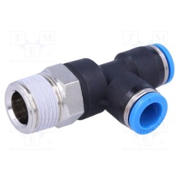 1 pcs x FESTO-153122 - Push-in fitting, straight,T-tap splitter, -0.95÷6bar, PBT, QS