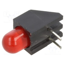 1 pcs x BIVAR - H178CRD - LED, in housing, red, 5mm, No.of diodes: 1, 20mA, Lens: diffused, 45°