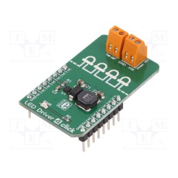 1 pcs x MIKROE - LED DRIVER 4 CLICK - Click board, LED driver, PWM, TPS61160A, prototype board, 5VDC