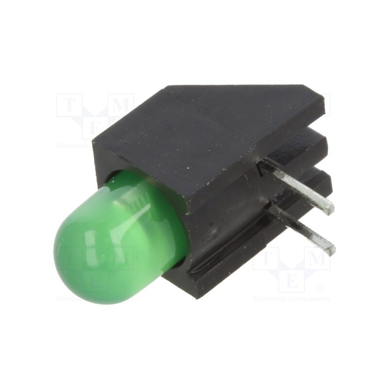 1 pcs x BIVAR - H178CGD - LED, in housing, green, 5mm, No.of diodes: 1, 20mA, Lens: diffused
