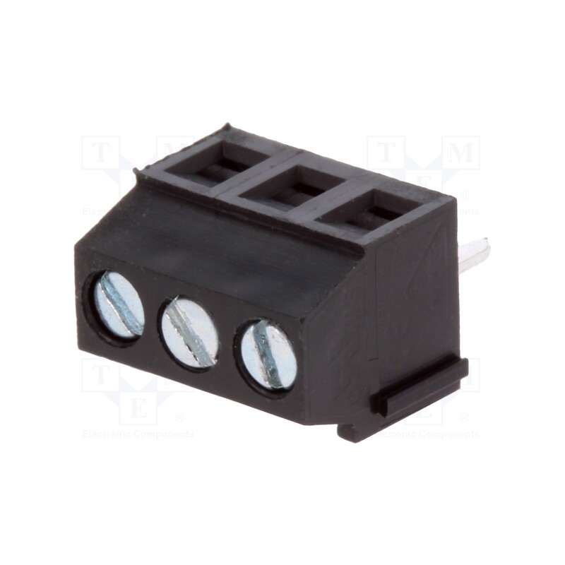 2 pcs x DEGSON ELECTRONICS - DG381-3.5-03P-13-00AH - PCB terminal block, angled 90°, 3.5mm, ways: 3, on PCBs, 1.5mm2