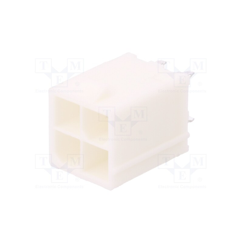 2 pcs x Amphenol Communications Solutions - 10127820-0422LF - Socket, wire-wire/PCB, male, Minitek® Pwr 4.2, 4.2mm, PIN: 4, THT