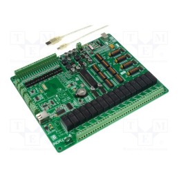 1 pcs x MIKROE - PICPLC16 V6 PLC SYSTEM - Dev.kit: Microchip PIC, PIC18, uC: PIC18F4520