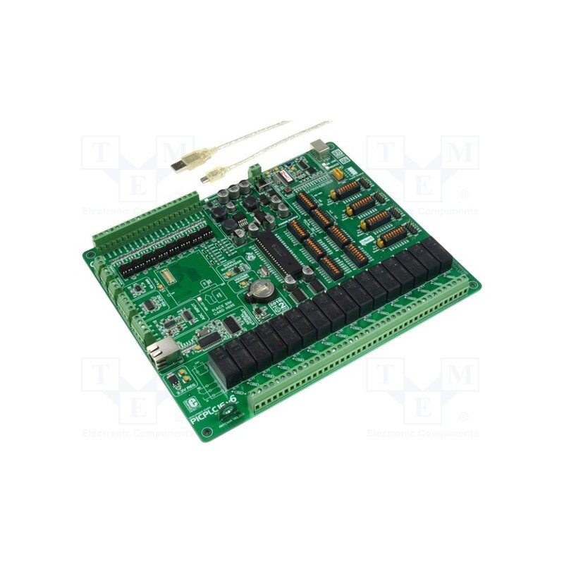 1 pcs x MIKROE - PICPLC16 V6 PLC SYSTEM - Dev.kit: Microchip PIC, PIC18, uC: PIC18F4520