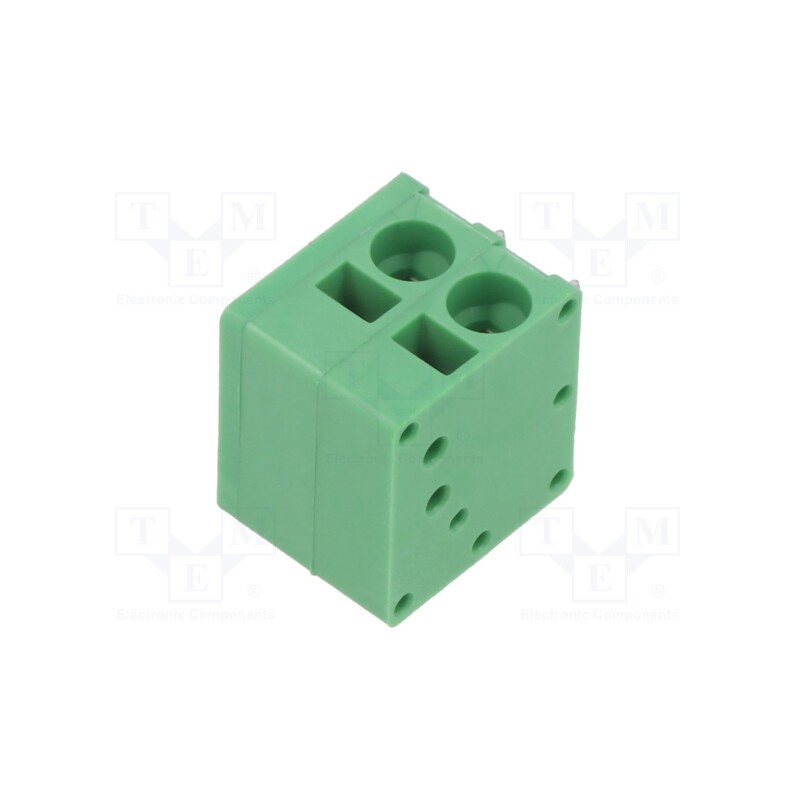 2 pcs x ADAM TECH - EB163A-02-C - PCB terminal block, Contacts ph: 5mm, ways: 2, angled 90°, on PCBs