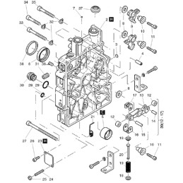 Hatz 1b20 1b30 shaft oil seal 40033701