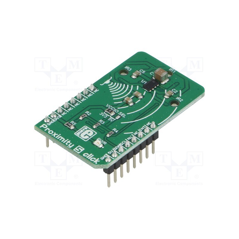 1 pcs x MIKROE - PROXIMITY 5 CLICK - Click board, proximity sensor, I2C, VCNL4035X01, prototype board