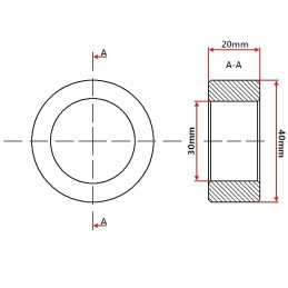Spacer sleeve for actuator cylinder pin, fi30