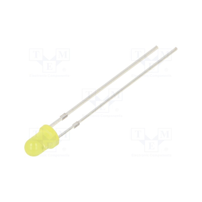 1 pcs x OPTOSUPPLY - OSYYR23134A - LED, 3mm, yellow, 220÷330mcd, 30°, Front: convex, 1.8÷2.6V, -30÷85°C