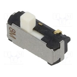 1 pcs x Nidec Copal Electronics - CL-SB-12A-12 - Switch: slide, Pos: 2, SPDT, 0.2A/12VDC, ON-ON, SMT, Leads: curved