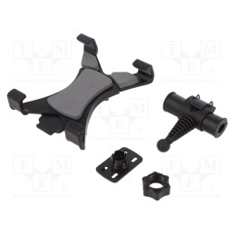 1 pcs x QOLTEC - 51224 - Car holder, black, for headrest, 7÷10.1'