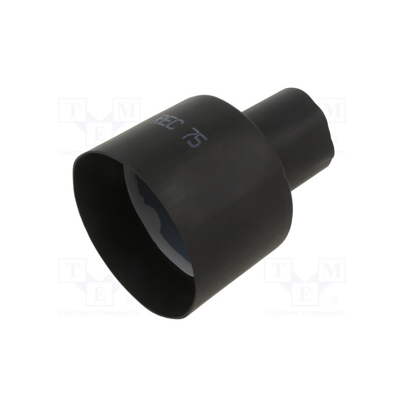 1 pcs x RADPOL - WKE1M0850 - Heat shrink boot, 85/42mm, black, Diam.after shrinking: 21/21mm