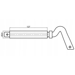 Uni tipping locking pin for balls fi85 with 2 slots