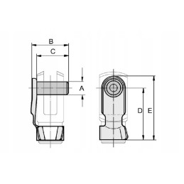 Ca15050 clamping pin 8 x 19 mm