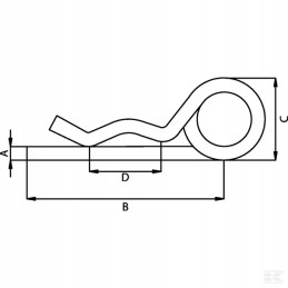 Cl2dkr double beta pin 2 mm 50 pieces