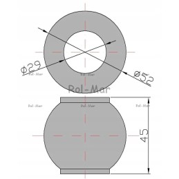 Ball of the lower link rod 28 7