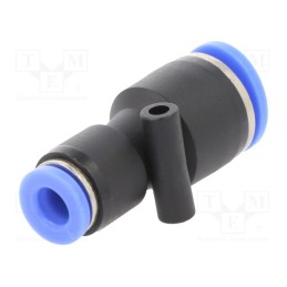 2 pcs x PNEUMAT-136.1006 - Push-in fitting, straight,inline splice,reductive, -0.95÷15bar