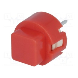 1 pcs x C&K - D6C40 F1 LFS - Switch: keypad, Pos: 2, SPST-NO, 0.01A/32VDC, red, THT, 1.3N, 50mΩ