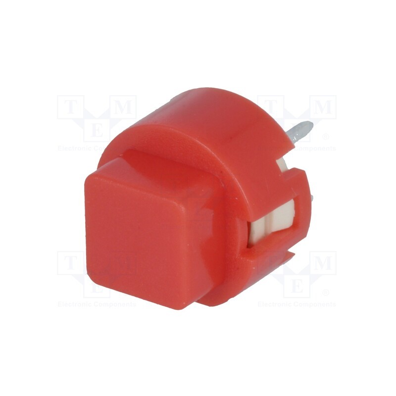 1 pcs x C&K - D6C40 F1 LFS - Switch: keypad, Pos: 2, SPST-NO, 0.01A/32VDC, red, THT, 1.3N, 50mΩ