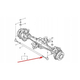 40009542 tie rod lock nut m18