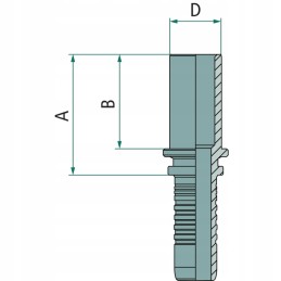 Hydraulic plug connector rss dn 6 1 4 inch
