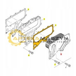 Oil cooler gasket perkins pj pk pp pt pr